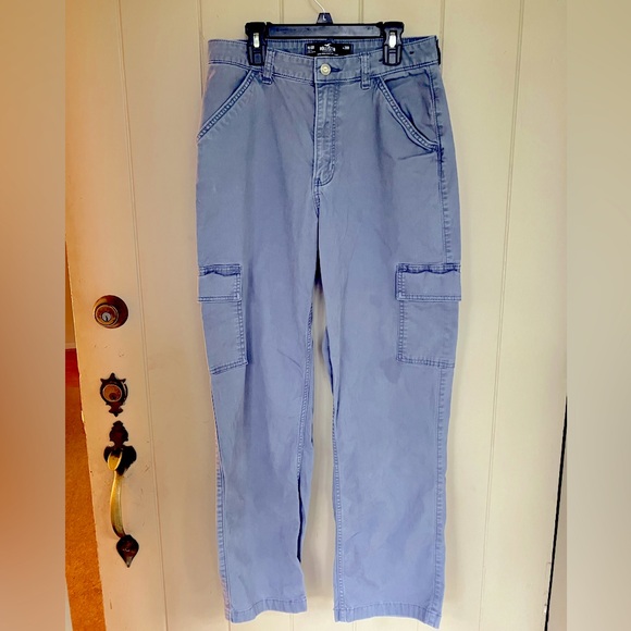 Hollister Pants - Hollister gray/purple cargo pants